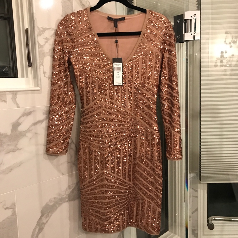 Rose Gold BCBG MaxAzria Morris Dress